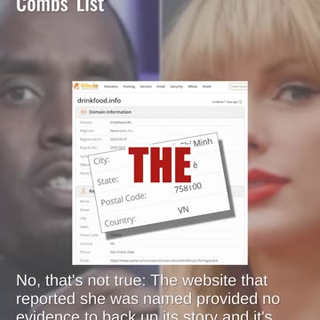 Fact Check: NO Evidence Taylor Swift Was Named In Sean 'Diddy' Combs' List