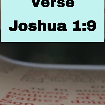 Daily Bible Verse - April 23th, 2024 Joshua 1:9