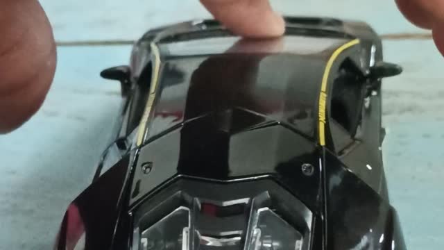 Lamborghini black car and made for kids