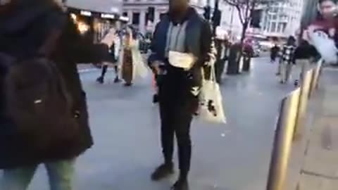African migrant left a Japanese eatery in London without paying and then assaulted a female
