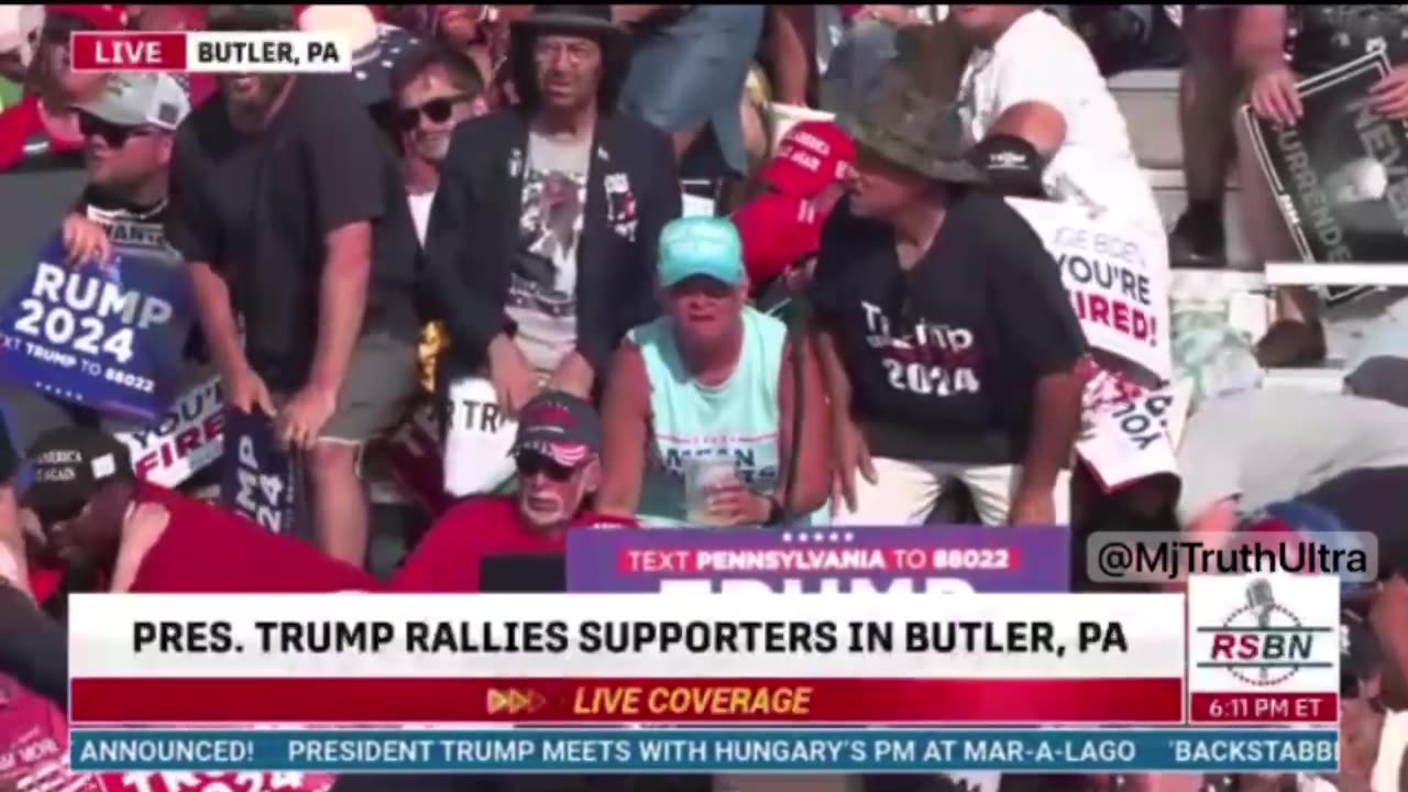 🚨 SHOTS FIRED SHOTS FIRED AT TRUMP RALLY - Vincent Fusca In Background