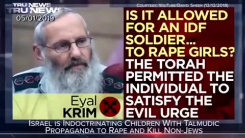 Israel is INDOCTRINATING children with Talmudic propaganda to RAPE & KILL Non-Jews.