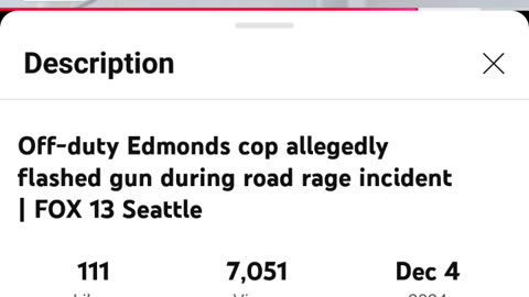 Off Duty Edmonds Cop Allegedly Flashed Gun during Road Rage Incident