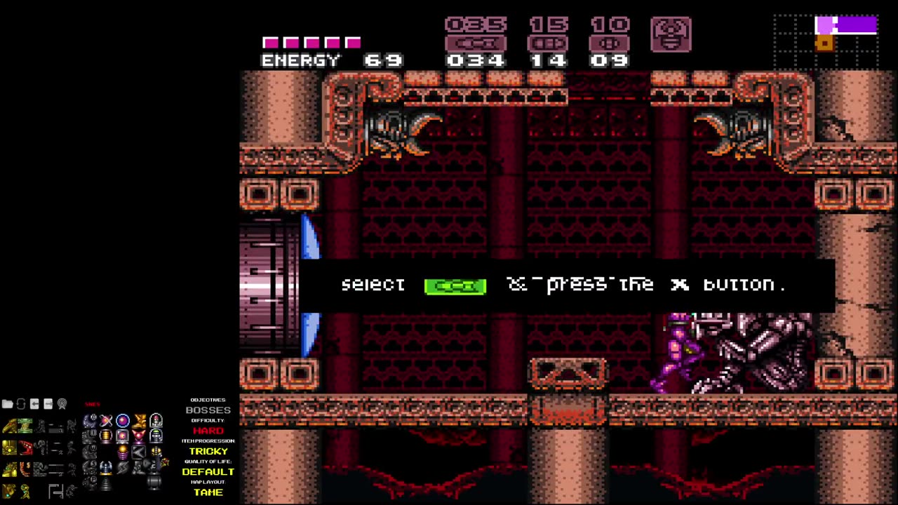 Super Metroid Map Randomizer - Hard/Tricky #2