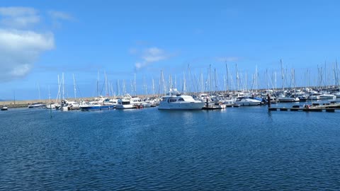 Bangor marina on a beautiful sunny day