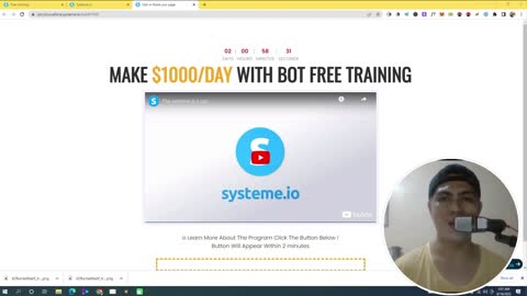 How to create free landing page with systeme io that generate $1000/day