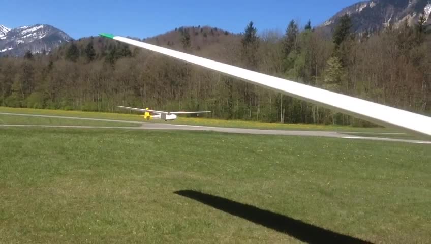 Landing in Unterwössen at dassu