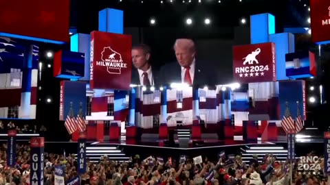 President Trump’s first public appearance tonight at the RNC Convention