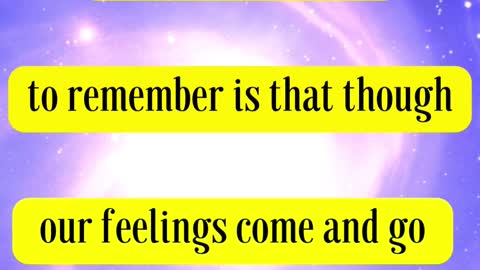 CS Lewis Said... The great thing to remember is that though our feelings come and go God's love....