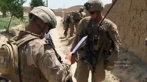 USA Marines in Afghanistan during the war