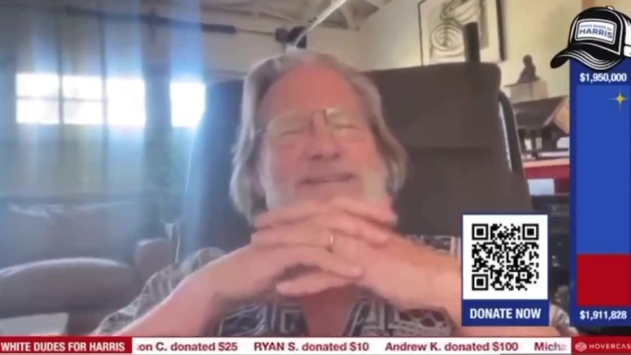 Actor Jeff Bridges is a "White Dude for Harris", isn't this Racist?