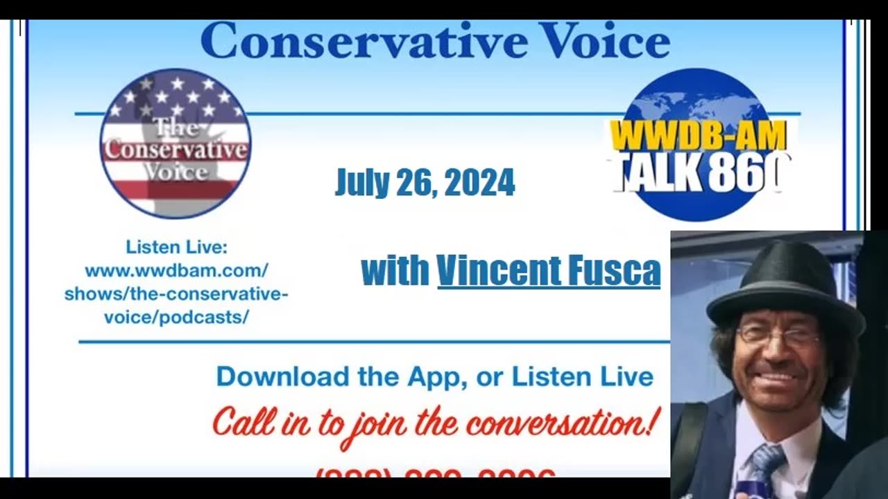 Vincent Fusca 7-26 Radio Call-In on Butler, PA Rally