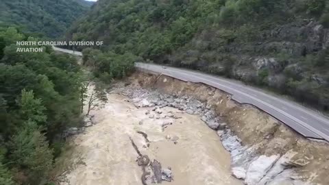 The DEVASTATING aftermath of Hurricane Helene in North Carolina's WEST.