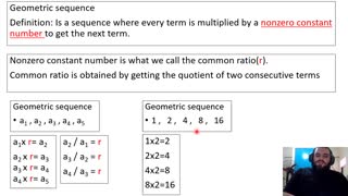 Geometric sequences