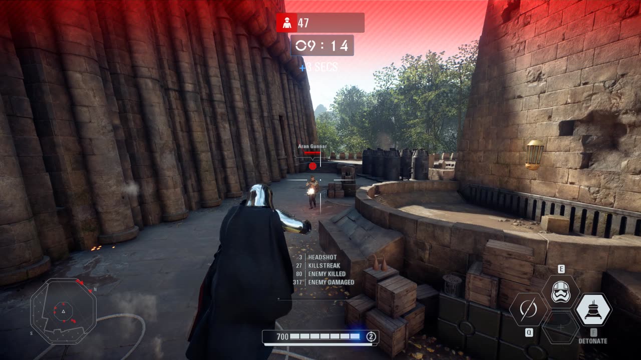 SWBF2 2017: Arcade Onslaught Captain Phasma Takodana Gameplay