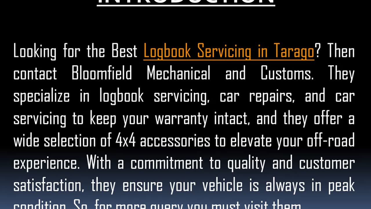 Best Logbook Servicing in Tarago