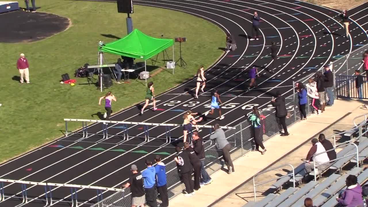 20190202 Charlotte City Championship - Girls 55 meter hurdles - Heat 3