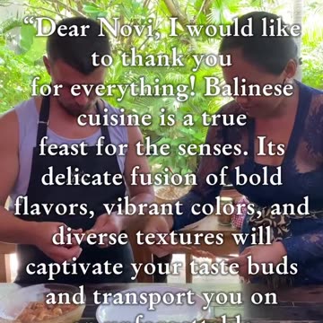 Making memories on your Solo Bali holiday-Private Balinese cooking classes🙏🏽😊