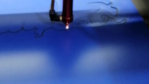 Laser wood cutting machine