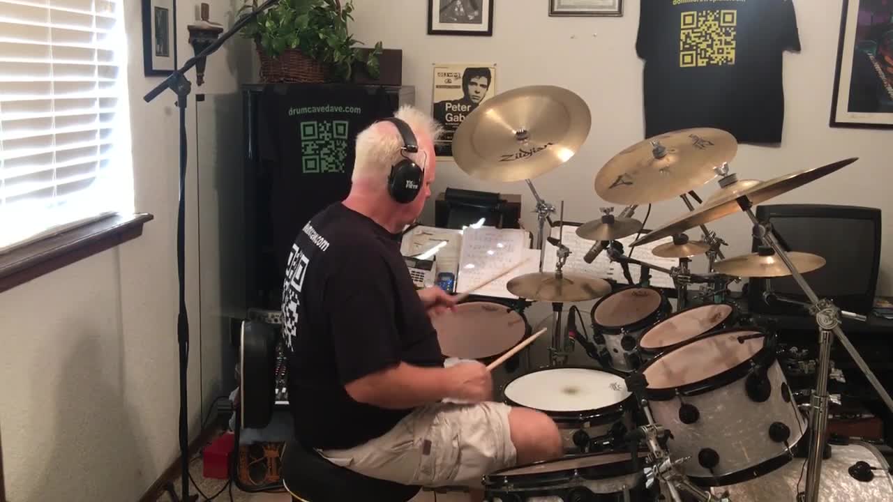 Double Bass Drum Triplets in 5/4, Back Beat on "4".