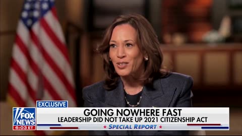🚨Kamala is fuming on Fox News after being asked about the border