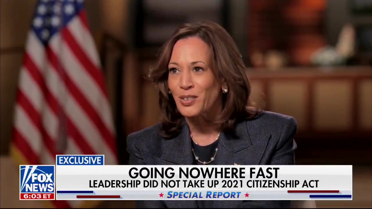 🚨Kamala is fuming on Fox News after being asked about the border