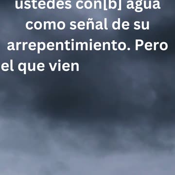 "El Bautismo de Jesús y la Promesa del Espíritu Santo" Mateo 3:11.
