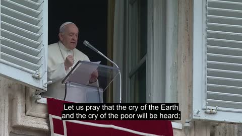 Pope to #COP26: "Let us pray that the cry of Earth and the cry of the poor will be heard."