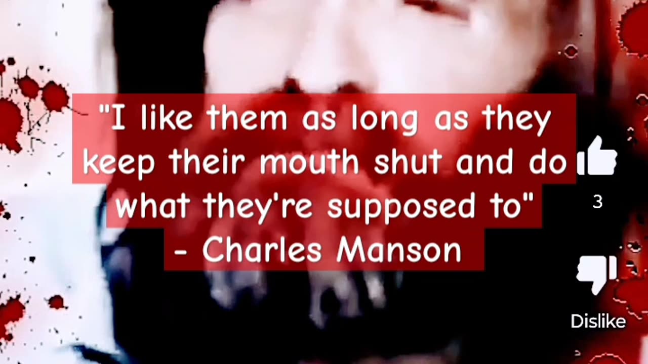 DEEP THOUGHTS WITH CHARLES MANSON: "I'VE BEEN DOING IT EVER SINCE I WAS 10"