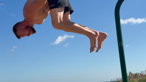 Backflip Off of a Playground Swing
