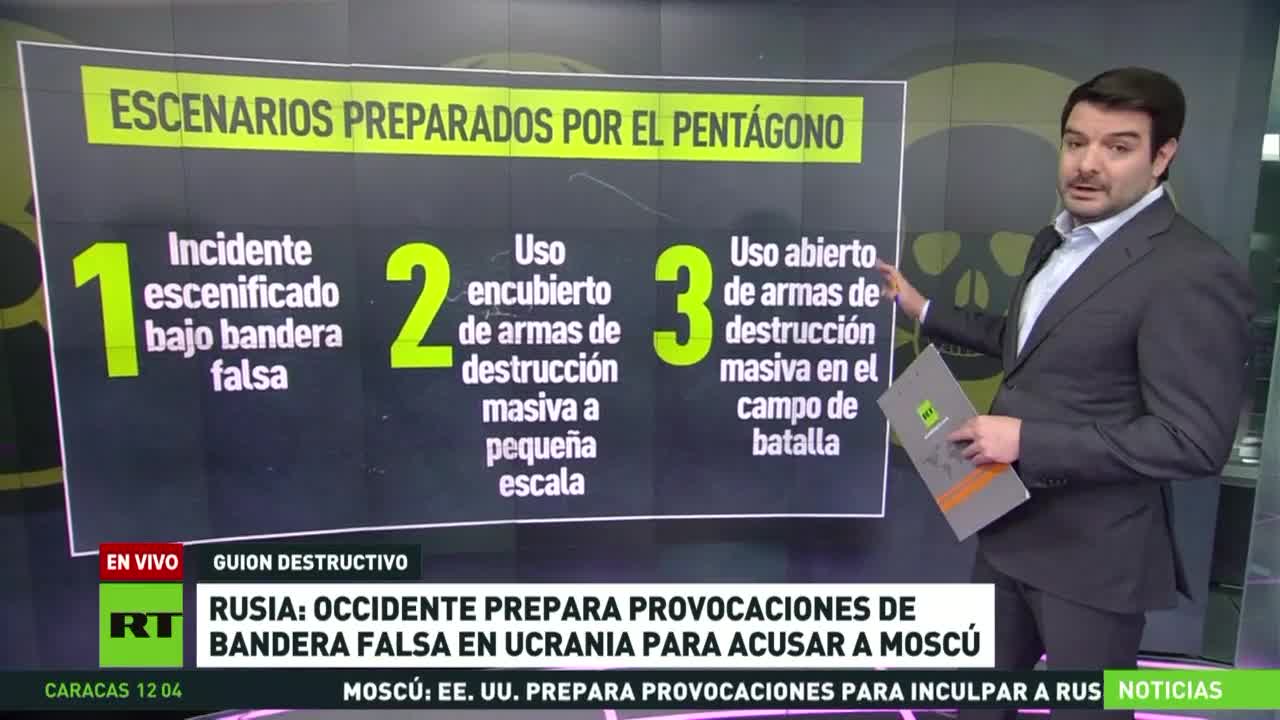 Gli USA preparano provocazioni per incolpare l'esercito russo per l'uso di armi chimiche, biologiche o nucleari,LA RUSSIA DENUNCIA ed ha affermato che è possibile che azioni di questo tipo vengano eseguite negli impianti chimici e biologici