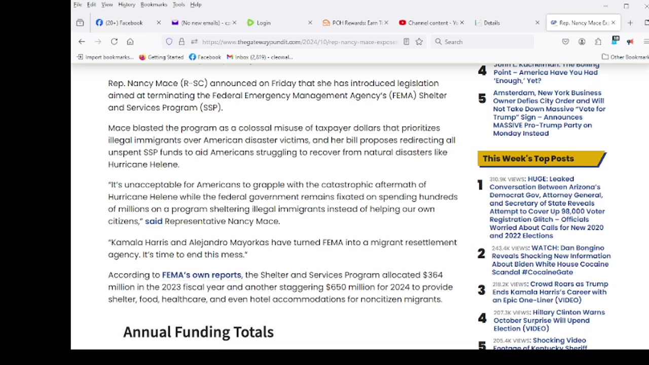 Nancy Mace Exposes FEMA’s Lies, Introduces Bill to End Wasteful Shelter