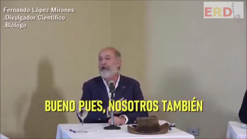 Fernando López Mirones. Biólogo. 'Es todo una inmensa mentira científica'