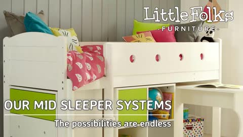 Mid Sleeper Bed System - Little Folks Furniture