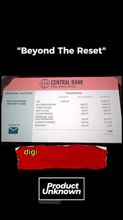 Beyond the Great Reset’ Communist life in 2030 post Global Digital ID & CBDC implementation.