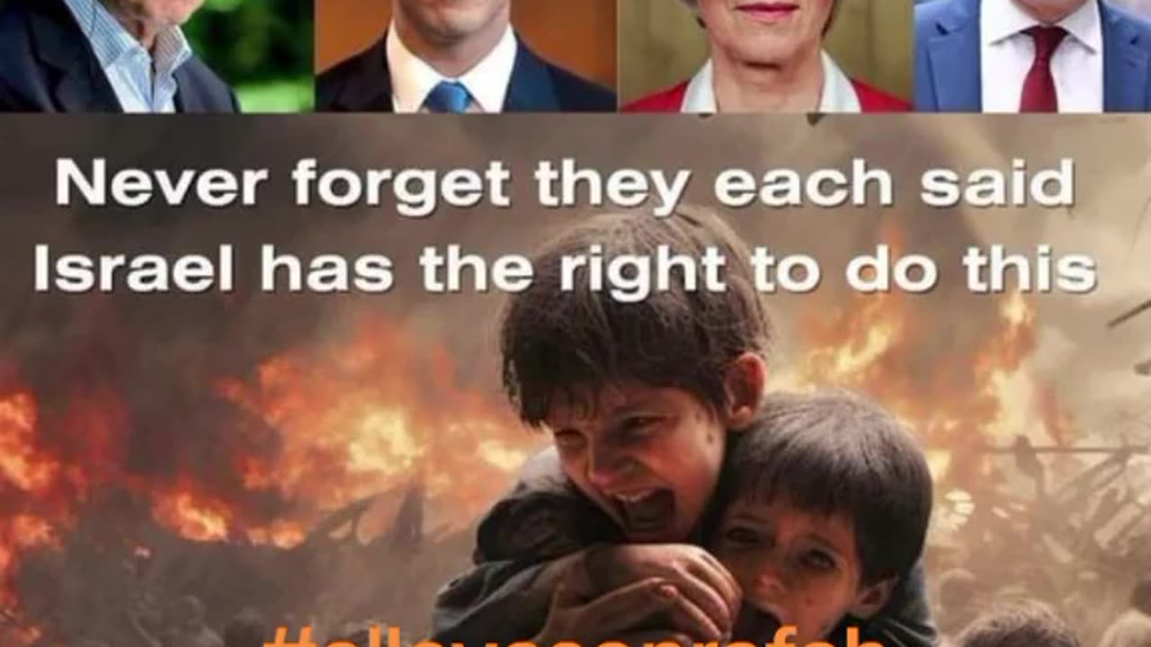 NEVER FORGET THEY SAID ISRAEL HAS A RIGHT TO DO THIS