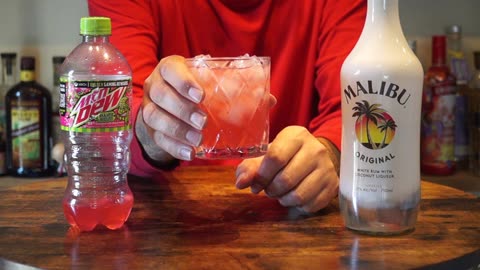 Malibu Coconut Rum & Mtn Dew Major Melon