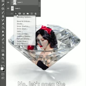 Show your photos in the crystal | Learn photoshop