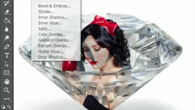 Show your photos in the crystal | Learn photoshop