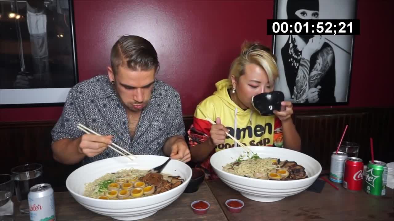 UNDEFEATED RAMEN CHALLENGE IN HOUSTON TEXAS Ramen Noodle Challenge Man Vs Food