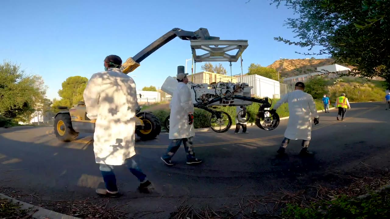 Twin of NASA’s Perseverance Mars Rover Moves Into New Home