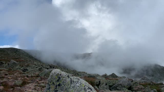 At the summit of Mt Katadhin, Maine 2
