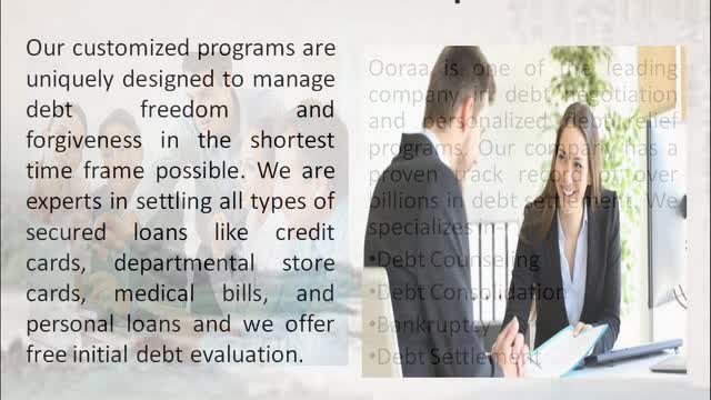 Get the Finest Debt Consultancy Service From Ooraa