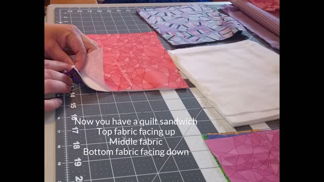 How to Assemble a Rag Quilt Sandwich Block