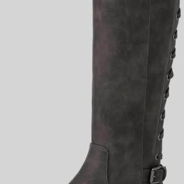 GLOBALWIN Women's Quilted Knee High Fashion Boots Strappy Boots For Women