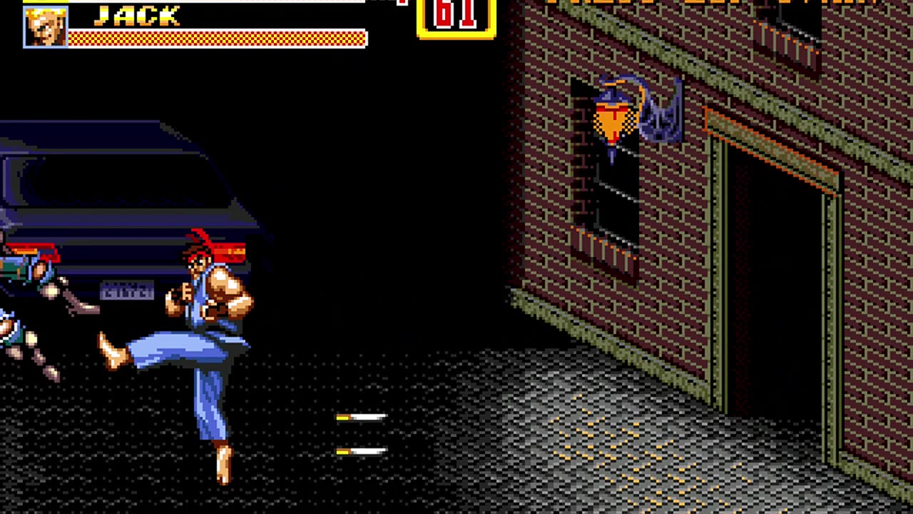 Ryu from Street Fighter II Takes on Streets of Rage 2