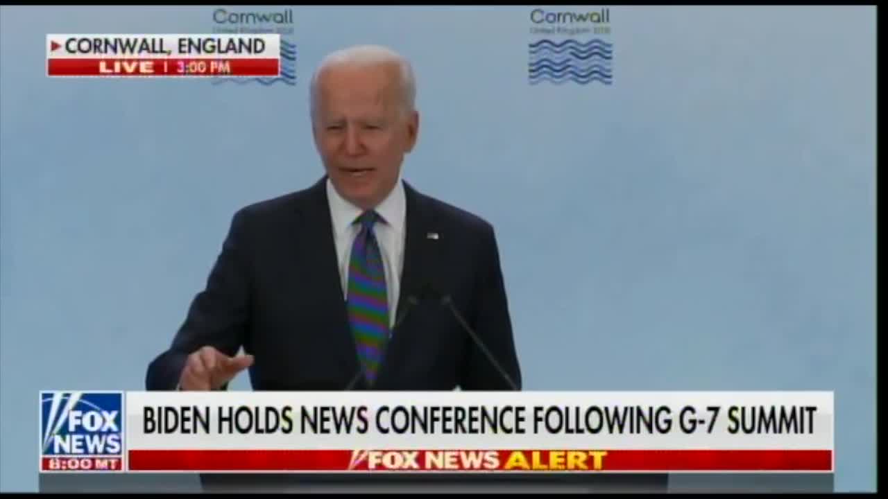 Joe says he isn't invading Russia