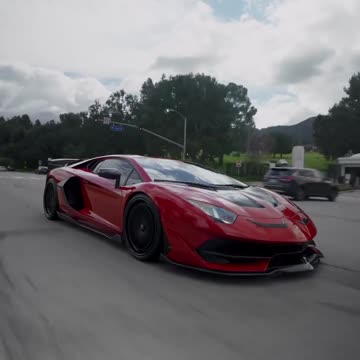 Lamborghini SVJ wrapped in Red 🔥