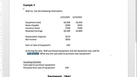 Bus 20 Lecture 24 - Cash Flow Statements 3 OPTIONAL