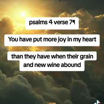 Psalms 4 verse 7